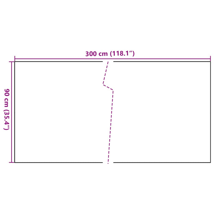 Paravento da Balcone Antracite 300x90 cm in Polyrattan 156236