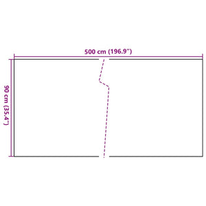 Paravento da Balcone Antracite 500x90 cm in Polyrattan 156242