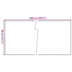 Paravento da Balcone Antracite 600x80 cm in Polyrattan 156244