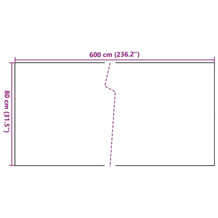 Paravento da Balcone Antracite 600x80 cm in Polyrattan 156244