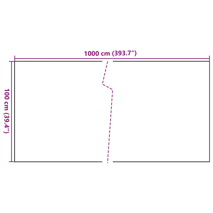 Paravento da Balcone Antracite 1000x100 cm in Polyrattan 156249