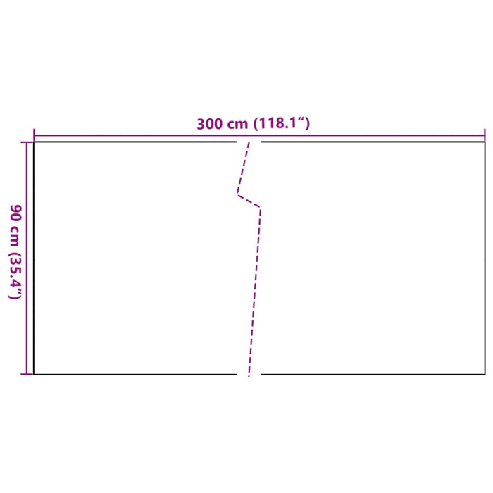 Paravento da Balcone Marrone e Nero 300x90 cm in Polyrattan 156251