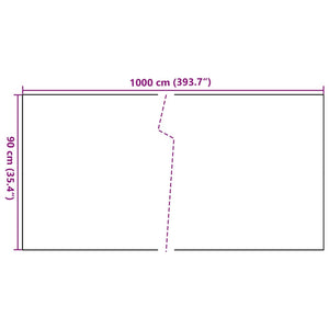 Paravento da Balcone Marrone e Nero 1000x90 cm in Polyrattan 156263