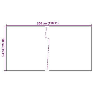 Paravento da Balcone Bianco 300x90 cm in Polyrattan 156281