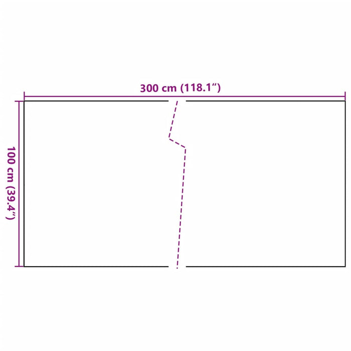 Paravento da Balcone Bianco 300x100 cm in Polyrattan 156282