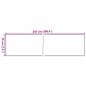 Schermi da Balcone 5 pz Antracite 255x19 cm Polyrattan 156310