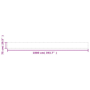 Paravento Balcone Grigio chiaro 75x1000cm 100%Poliestere Oxford 4000006