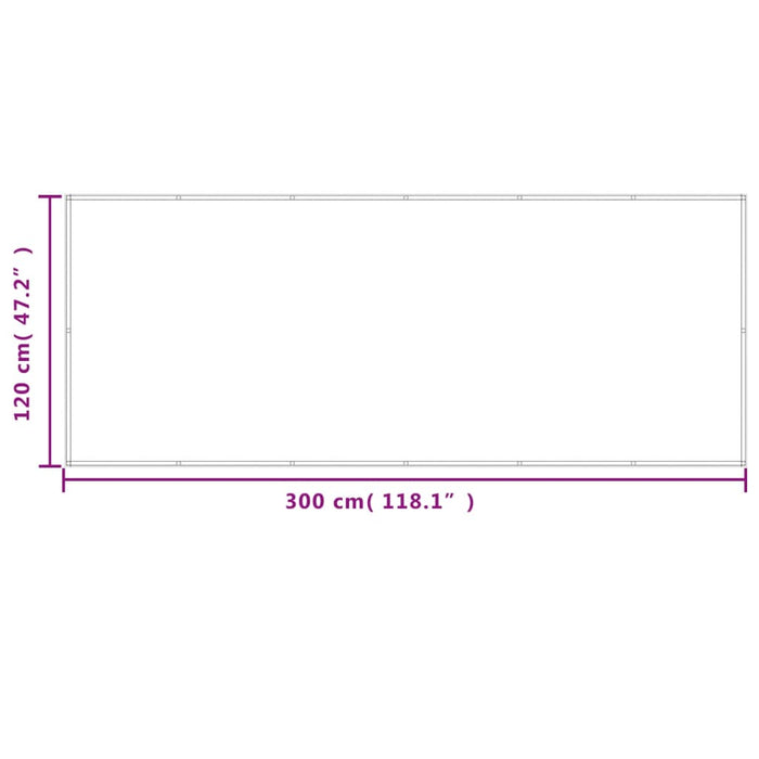 Paravento Balcone Grigio chiaro 120x300cm 100%Poliestere Oxford 4000014