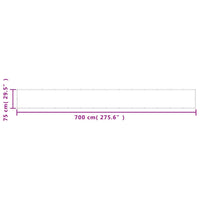 Paravento da Balcone Sabbia 75x700 cm 100% Poliestere Oxford 4000025