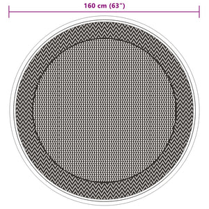 Tappeto da Esterno Verde Ø160 cm in PP 368527