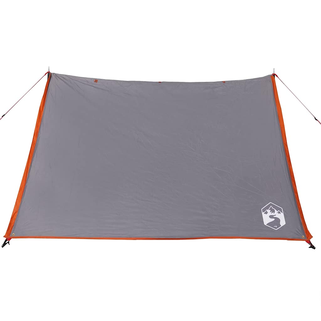 Tenda da Campeggio 2 Persone Grigio e Arancione Impermeabile 94531