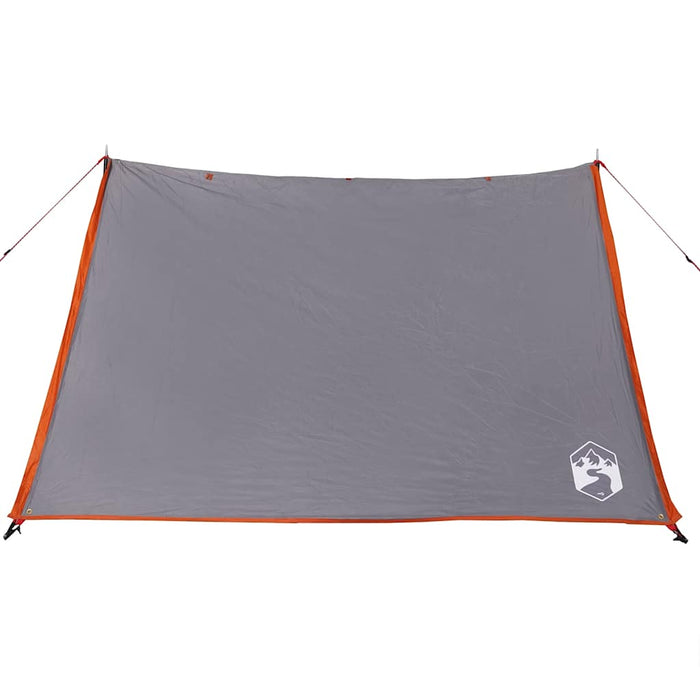 Tenda da Campeggio 2 Persone Grigio e Arancione Impermeabile 94531