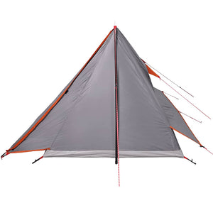 Tenda da Campeggio 2 Persone Grigio e Arancione Impermeabile 94531