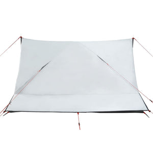 Tenda Campeggio 2 Persone Bianca Tessuto Oscurante Impermeabile 94532