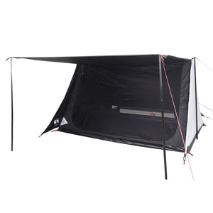 Tenda Campeggio 2 Persone Bianca Tessuto Oscurante Impermeabile 94532