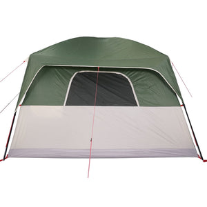 Tenda Familiare Cabina per 10 Persone Verde Impermeabile 94533