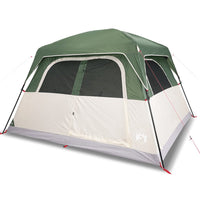 Tenda Familiare Cabina per 6 Persone Verde Impermeabile 94545