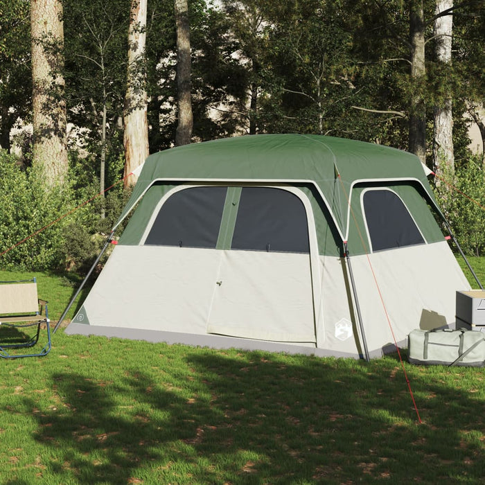 Tenda Familiare Cabina per 6 Persone Verde Impermeabile 94545