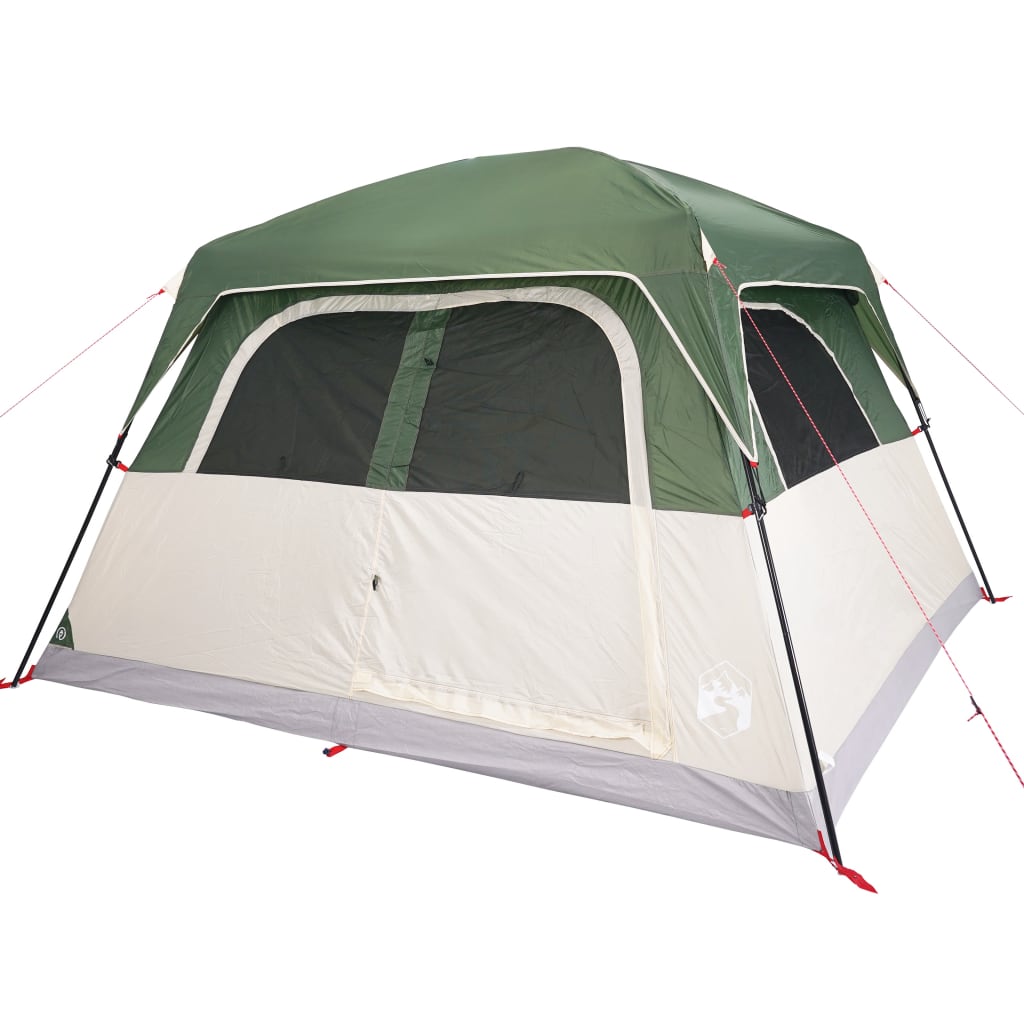 Tenda Familiare Cabina per 6 Persone Verde Impermeabile 94545