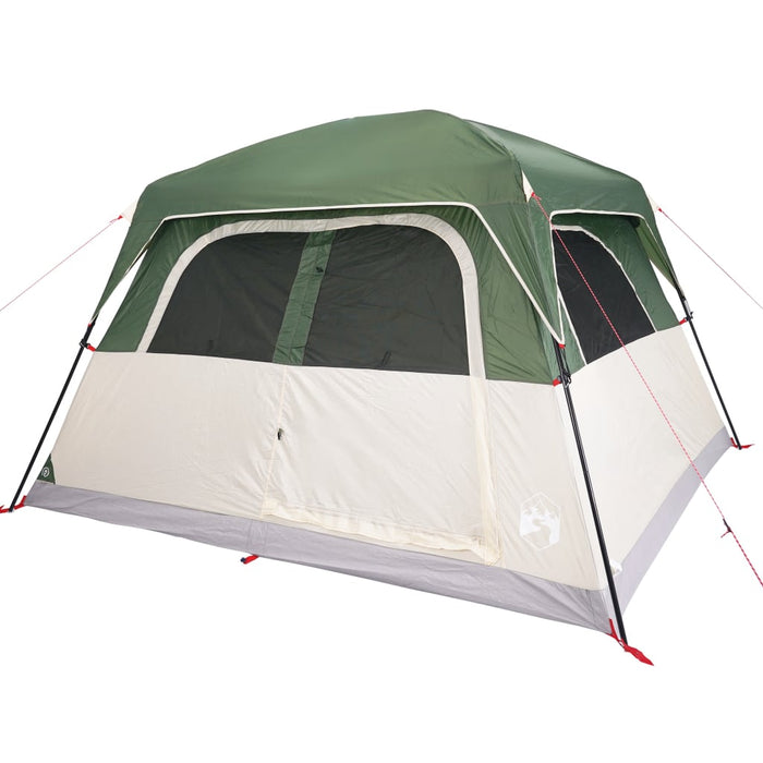 Tenda Familiare Cabina per 6 Persone Verde Impermeabile 94545