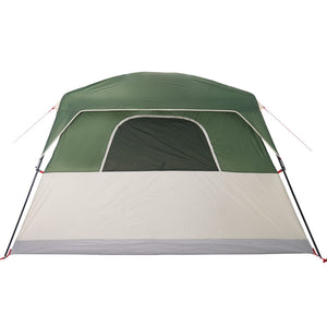 Tenda Familiare Cabina per 6 Persone Verde Impermeabile 94545