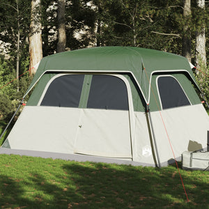 Tenda Familiare Cabina per 6 Persone Verde Impermeabile 94545