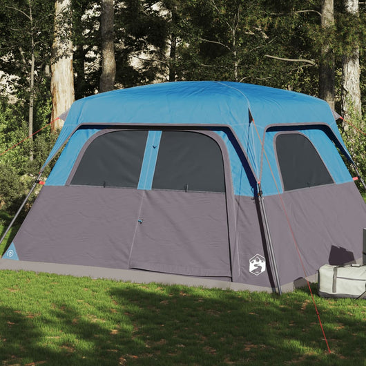 Tenda Familiare Cabina per 6 Persone Blu Impermeabile 94546