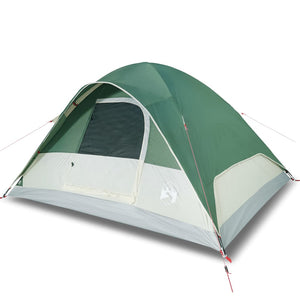 Tenda da Campeggio a Cupola per 6 Persone Verde Impermeabile 94551