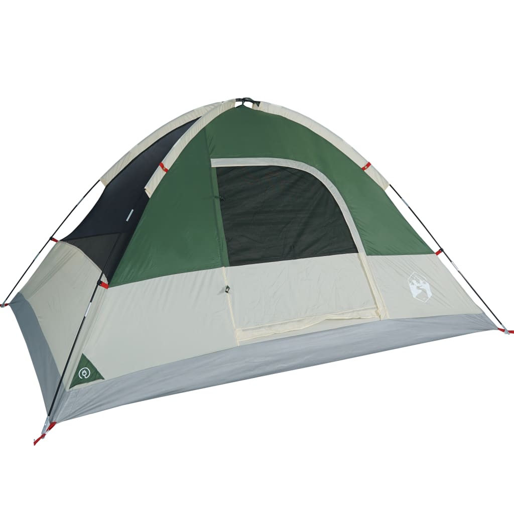 Tenda da Campeggio a Cupola per 6 Persone Verde Impermeabile 94551