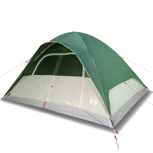 Tenda da Campeggio a Cupola per 6 Persone Verde Impermeabile 94555