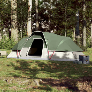 Tenda da Campeggio a Cupola per 9 Persone Verde Impermeabile 94563