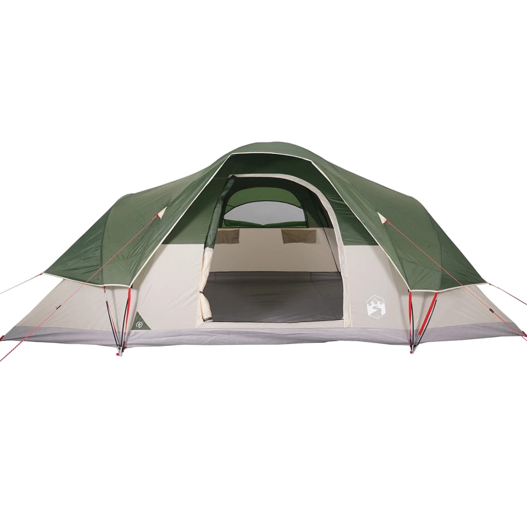 Tenda da Campeggio a Cupola per 9 Persone Verde Impermeabile 94563