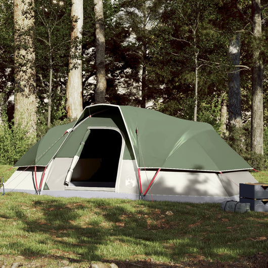 Tenda da Campeggio a Cupola per 9 Persone Verde Impermeabile 94563