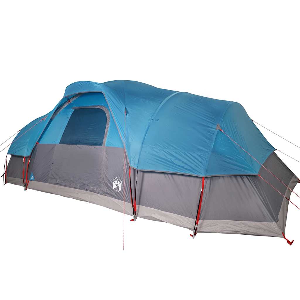 Tenda Familiare a Cupola per 11 Persone Blu Impermeabile 94567