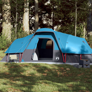 Tenda Familiare a Cupola per 11 Persone Blu Impermeabile 94567