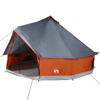 Tenda Familiare Tipi 6 Persone Grigia e Arancione Impermeabile 94587