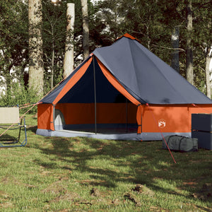 Tenda Familiare Tipi 6 Persone Grigia e Arancione Impermeabile 94587