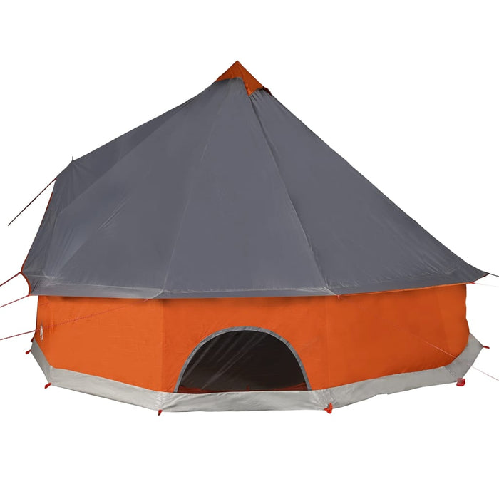 Tenda Familiare Tipi 6 Persone Grigia e Arancione Impermeabile 94587