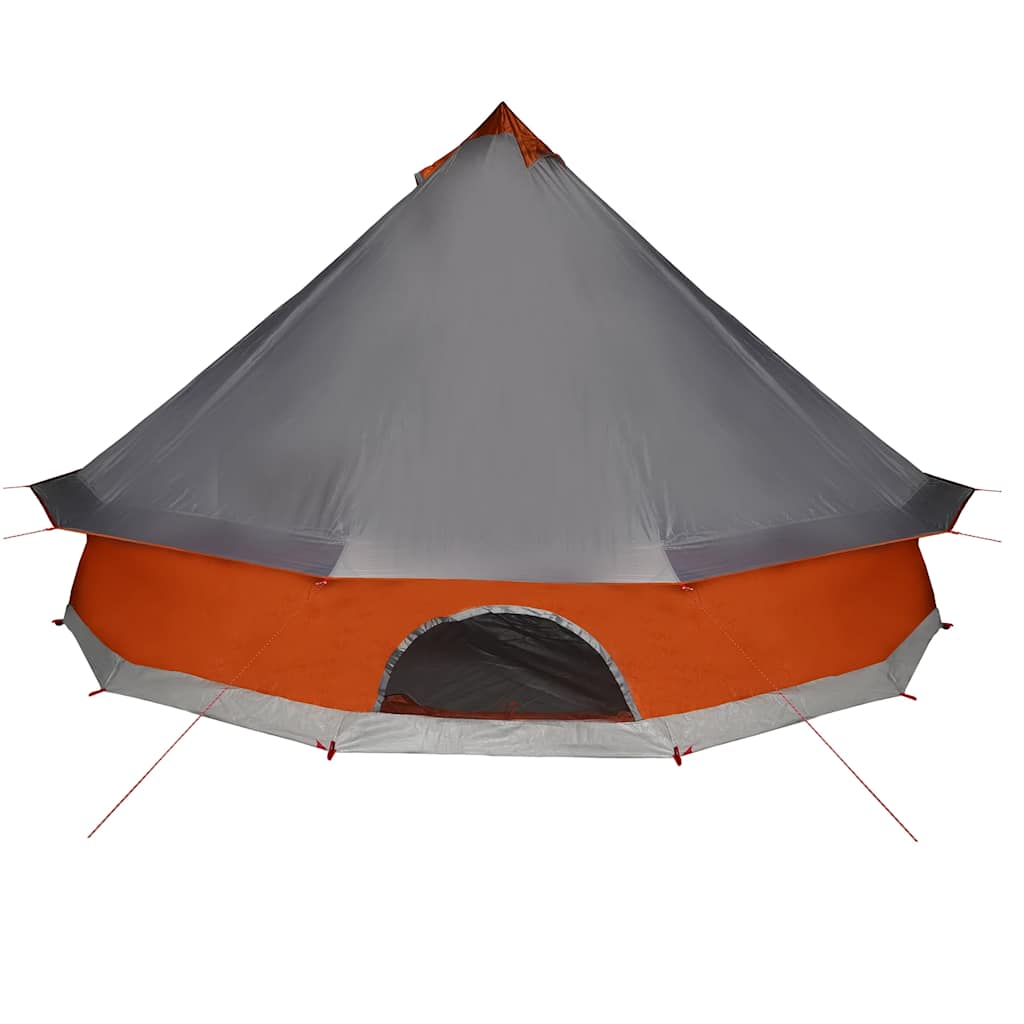 Tenda Familiare Tipi 6 Persone Grigia e Arancione Impermeabile 94587