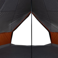 Tenda Familiare Tipi 6 Persone Grigia e Arancione Impermeabile 94587