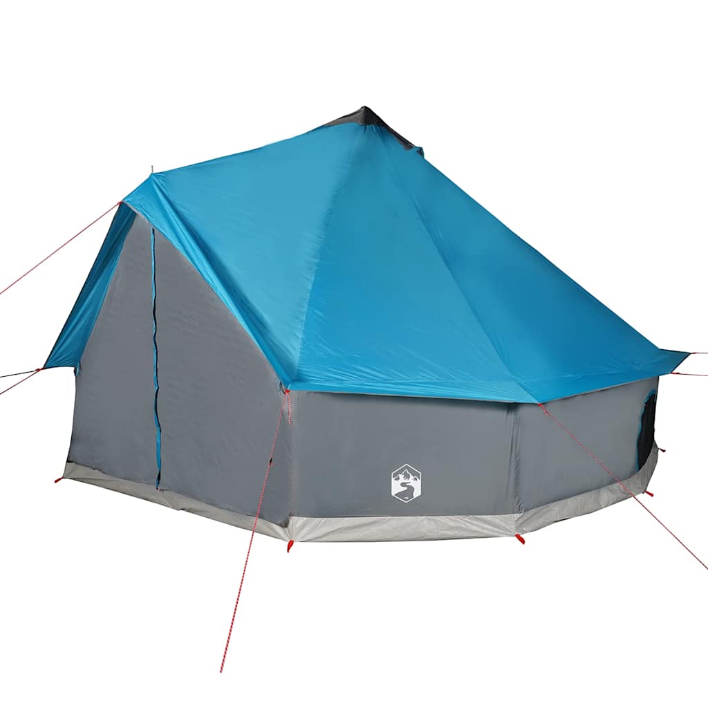 Tenda Familiare Tipi per 12 Persone Blu Impermeabile 94592