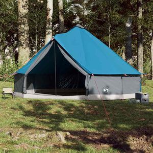 Tenda Familiare Tipi per 12 Persone Blu Impermeabile 94592