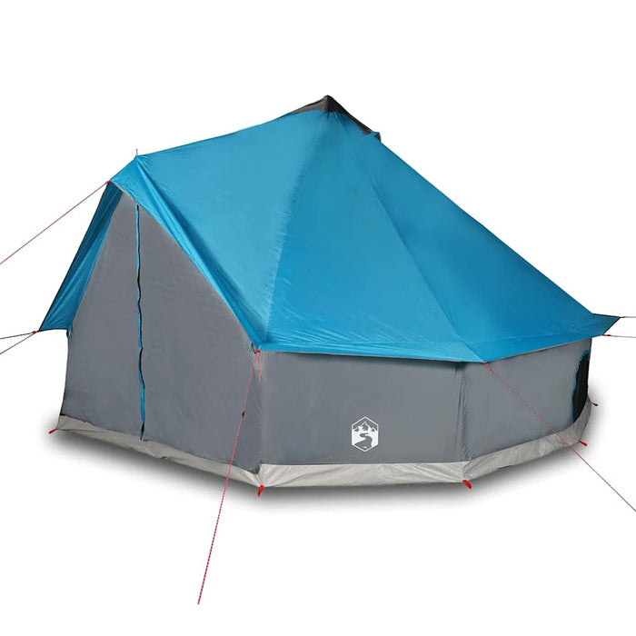 Tenda Familiare Tipi per 12 Persone Blu Impermeabile 94592