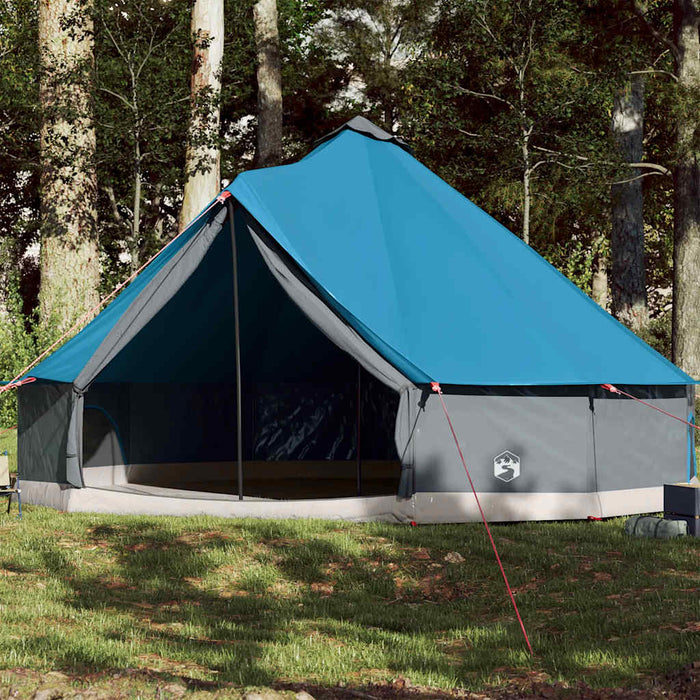 Tenda Familiare Tipi per 12 Persone Blu Impermeabile 94592