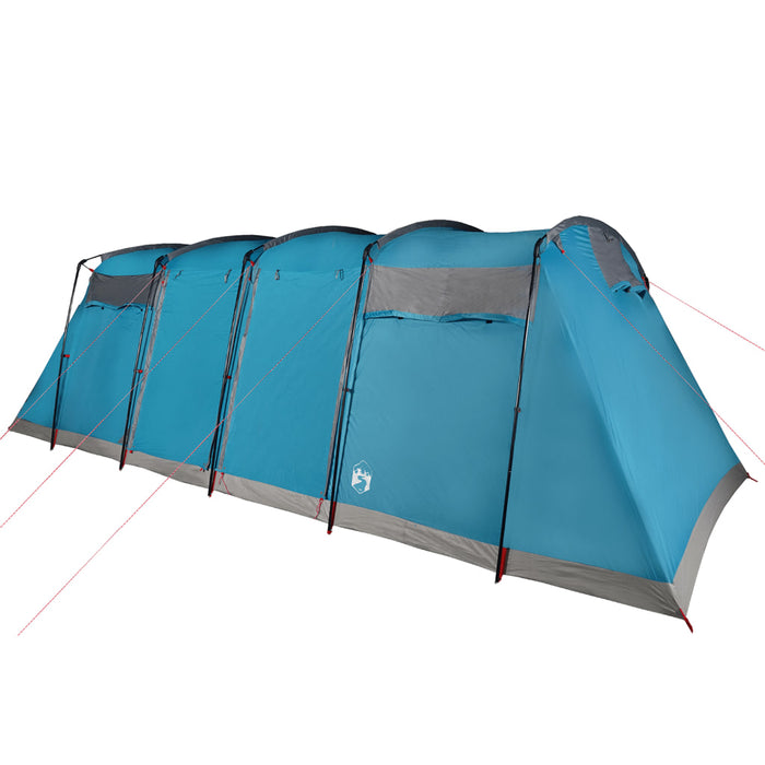 Tenda Familiare a Tunnel per 8 Persone Blu Impermeabile 94617