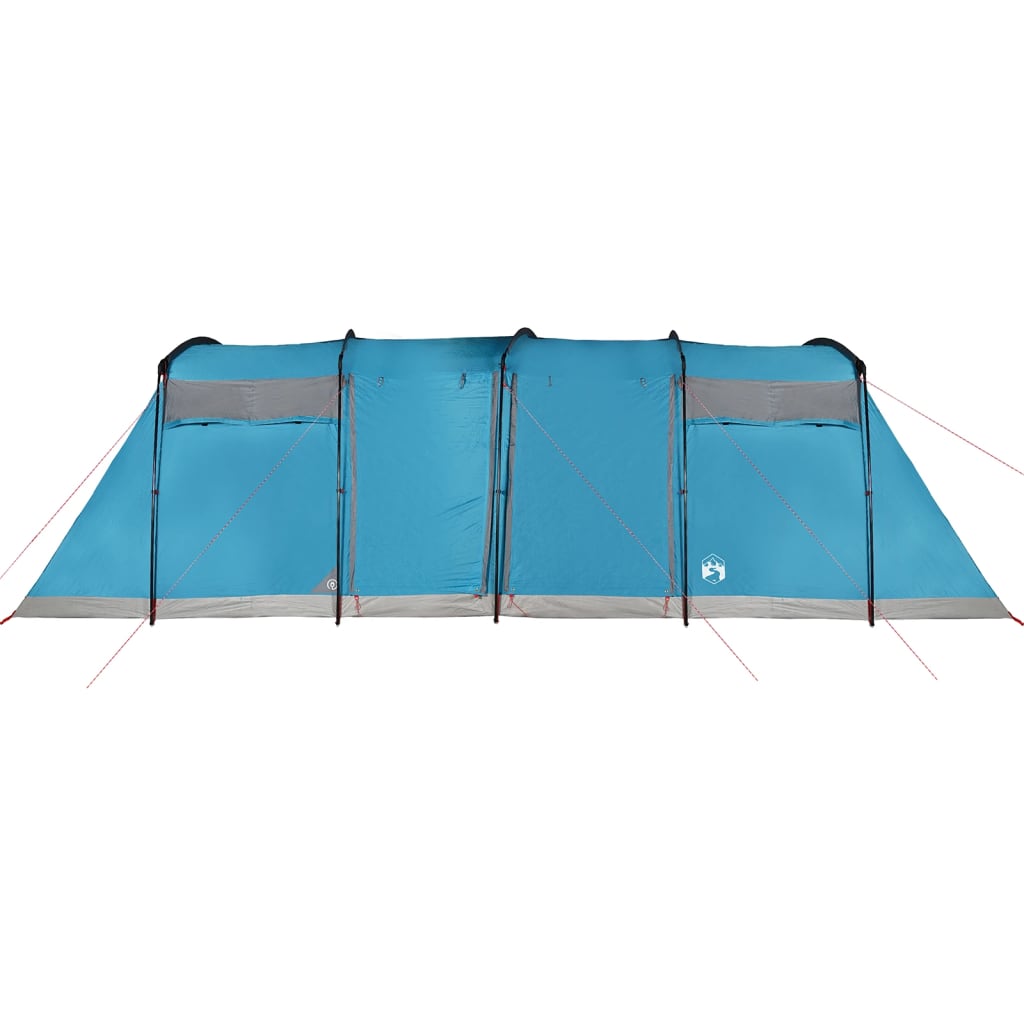 Tenda Familiare a Tunnel per 8 Persone Blu Impermeabile 94617