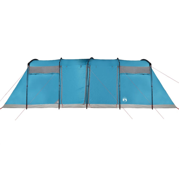 Tenda Familiare a Tunnel per 8 Persone Blu Impermeabile 94617