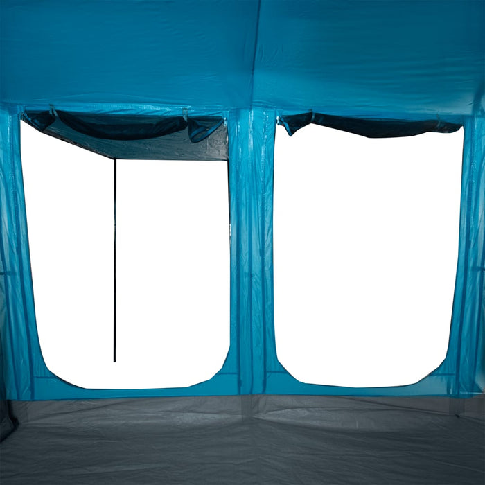 Tenda Familiare a Tunnel per 8 Persone Blu Impermeabile 94617