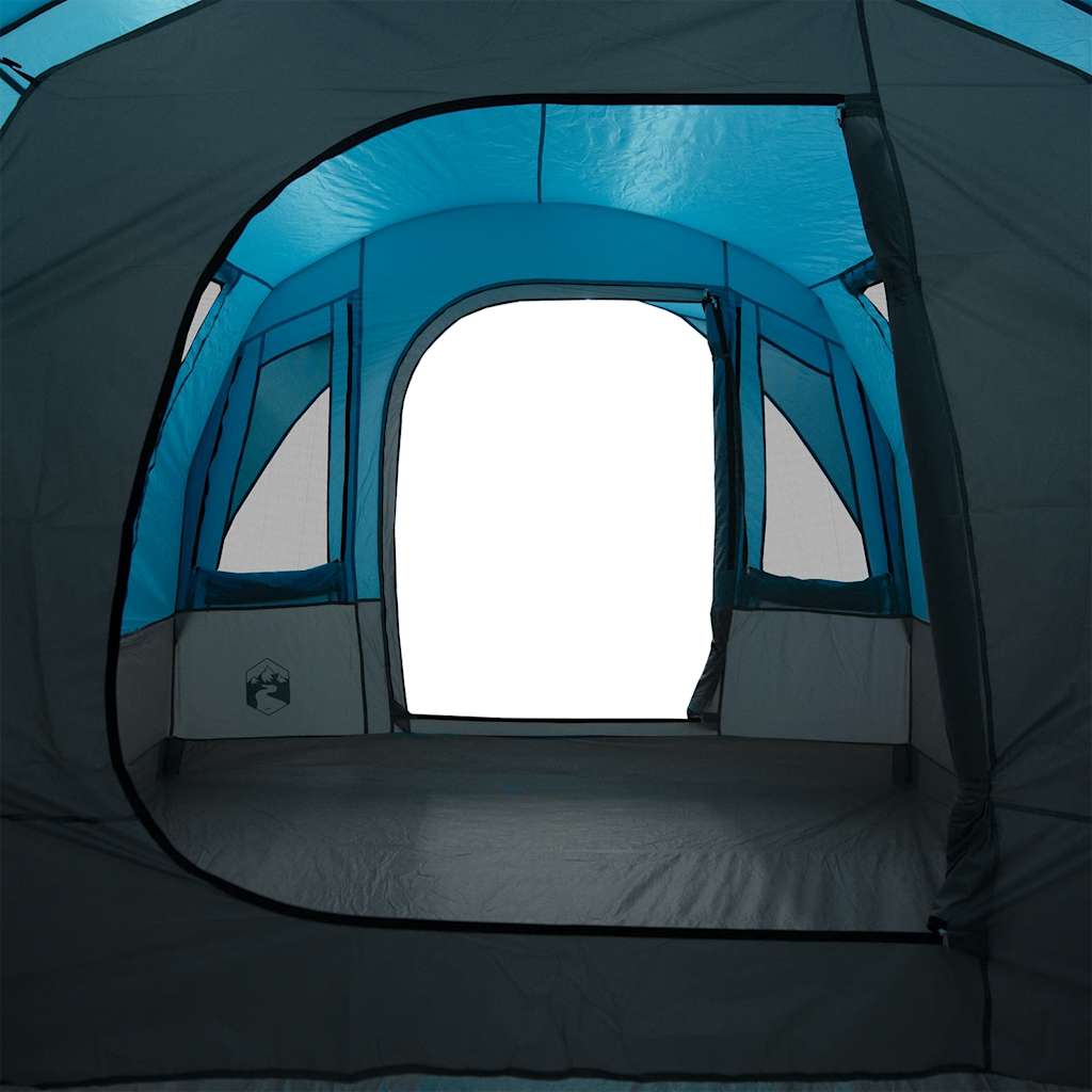 Tenda da Campeggio a Tunnel per 3 Persone Blu Impermeabile 94623