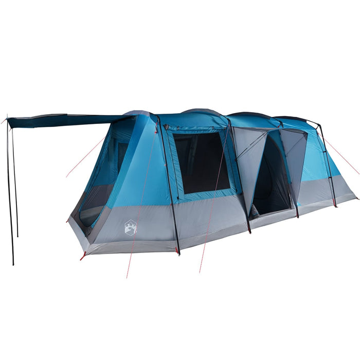 Tenda da Campeggio a Tunnel per 4 Persone Blu Impermeabile 94629